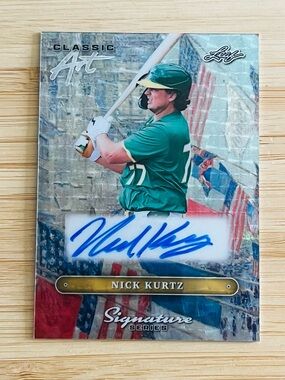 NICK KURTZ 2025 Leaf Signature Series Silver Vinyl Superfractor Auto RC 1/1